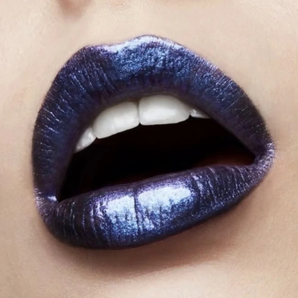 MAC Cosmetics Kiss of Stars Lipstick Asterisk Blue Purple Sparkle New in Box